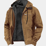Men's Hooded Utility Zip Jacket