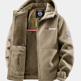 Men's Sherpa Lined Hooded Utility Jacket