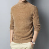 Men's Mock Neck Knit Sweater