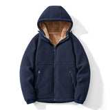 Men's Sherpa Lined Hooded Zip Jacket