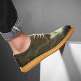 Men's Suede Casual Oxford Shoes