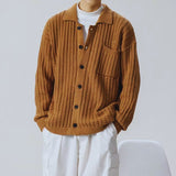Men's Cable Knit Button Cardigan