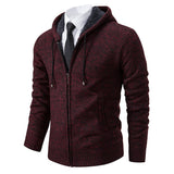 Men's Zip-Up Knit Hoodie