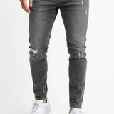 Men's Slim Fit Distressed Stretch Jeans