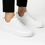 Harbour Weston | Men's Sneakers Leather Casual Breathable Perforated Design