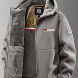 Men's Sherpa Lined Hooded Utility Jacket