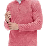 Men's Quarter Zip Mock Neck Knit Sweater