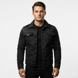 Men's Button Front Denim Jacket