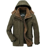 Men's Hooded Sherpa Lined Parka Jacket