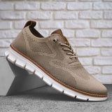 Men's Knit Lace-Up Sneakers