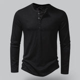 Men's Long Sleeve Henley T-Shirt