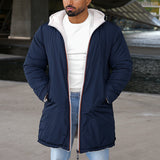 Men's Hooded Windproof Parka with Pockets