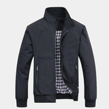 Men's Stand Collar Zip Jacket