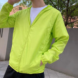 Men's Lightweight Hooded Windbreaker Jacket