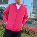 Men's Lightweight Hooded Windbreaker Jacket