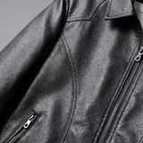 Men's Vintage Leather Zip Jacket