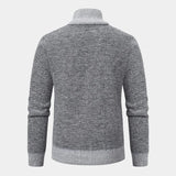 Men's Quilted Knit Sleeve Zip Jacket