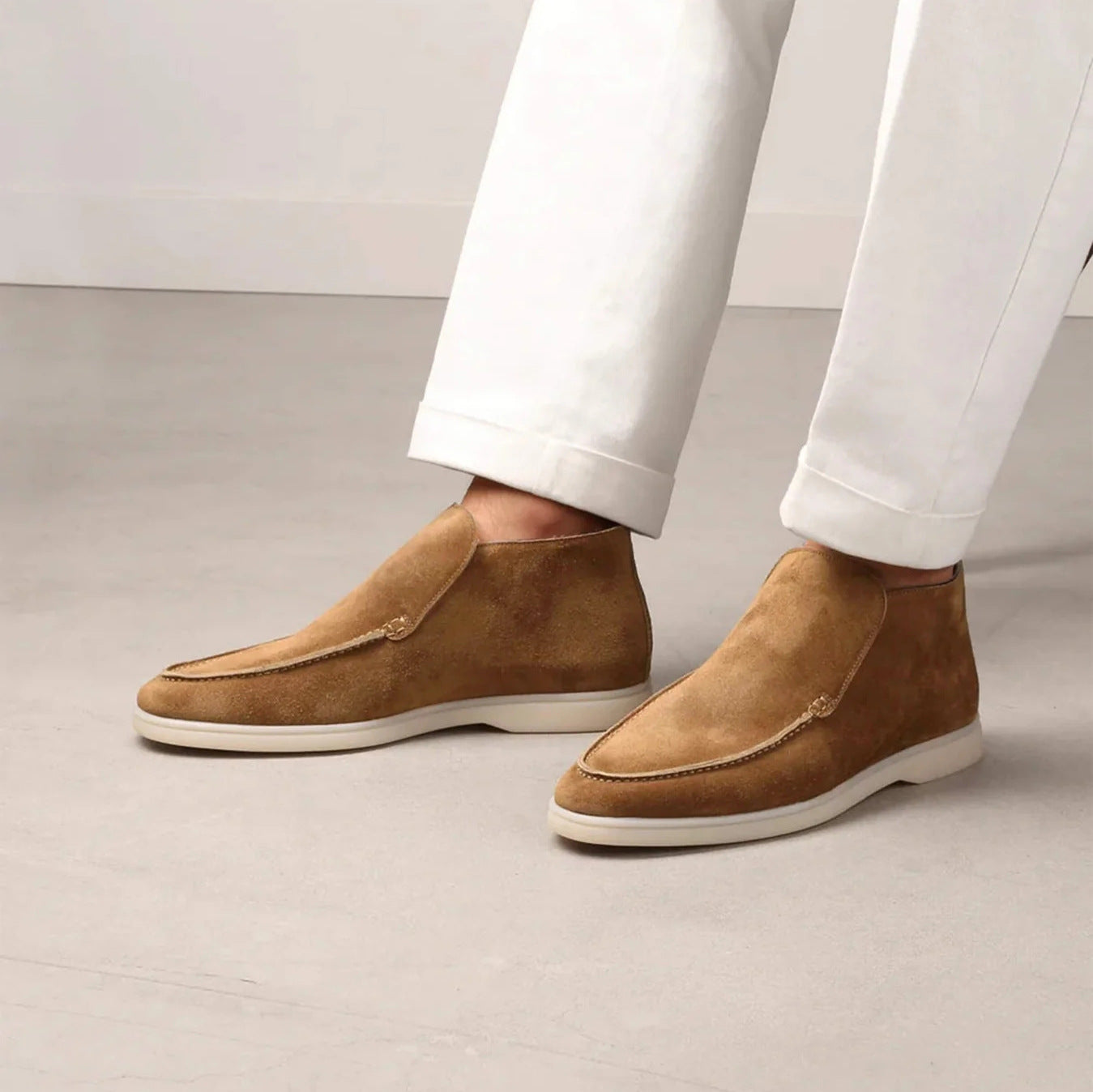 Men's Suede-Style Slip-On Shoes