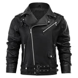 Men's Faux Leather Moto Jacket