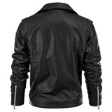 Men's Faux Leather Moto Jacket