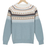 Women's Fair Isle Mock Neck Long Sleeve Sweater