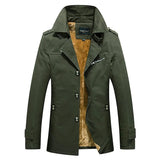 Men's Sherpa Lined Double Breasted Trench Coat
