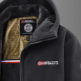 Men's Sherpa Lined Hooded Utility Jacket