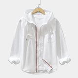 Men's Lightweight Hooded Windbreaker Jacket