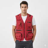 Men's Multi Pocket Utility Fishing Vest