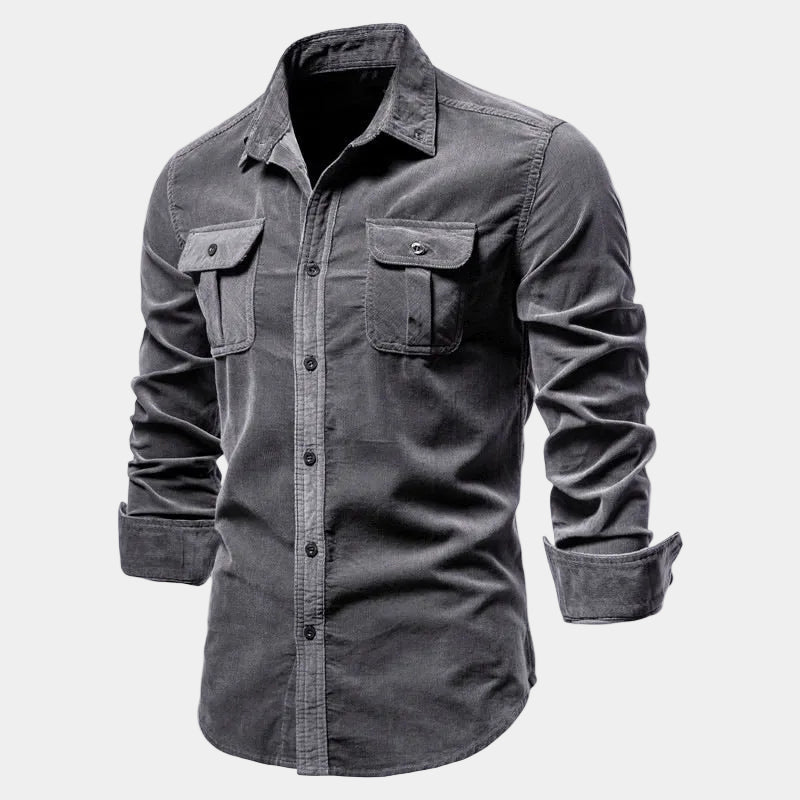 Men's Utility Pocket Long Sleeve Shirt
