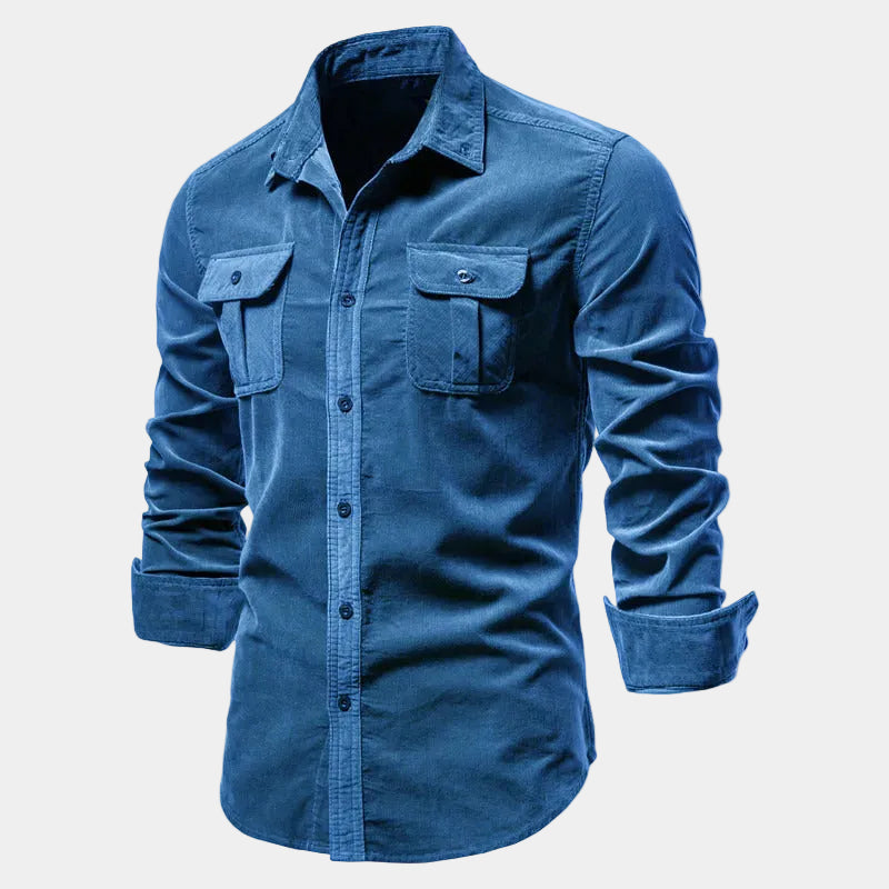 Men's Utility Pocket Long Sleeve Shirt