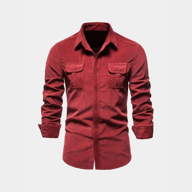 Men's Utility Pocket Long Sleeve Shirt