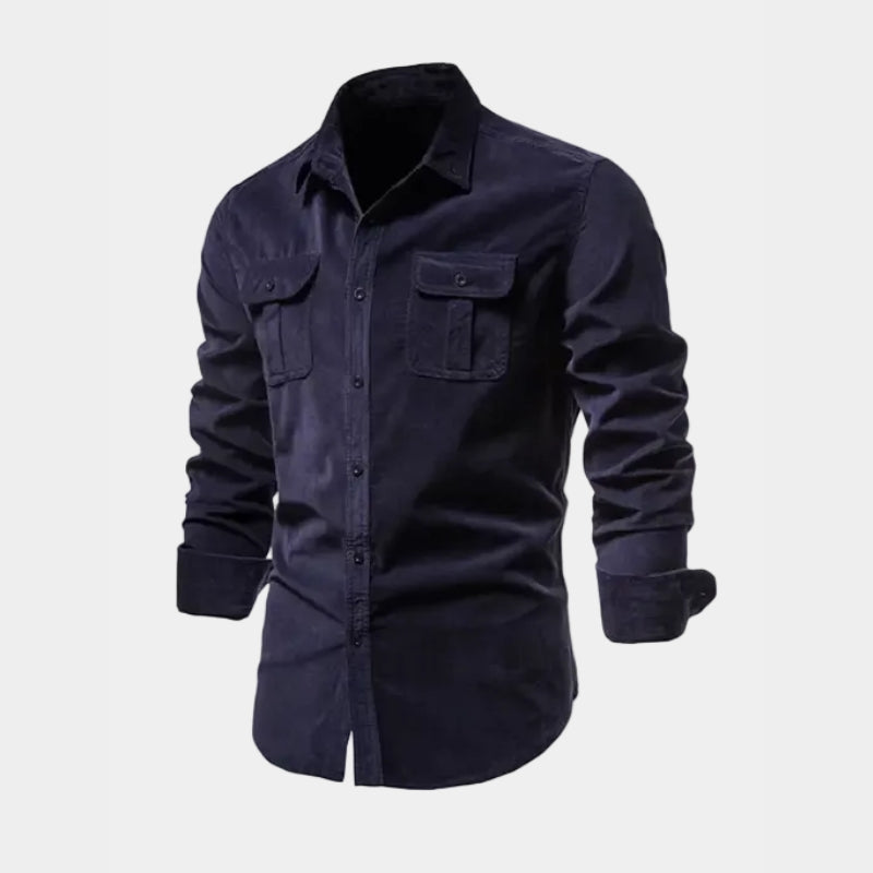 Men's Utility Pocket Long Sleeve Shirt