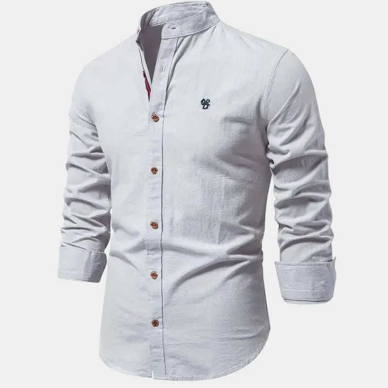 Men's Slim Fit Button-Up Shirt