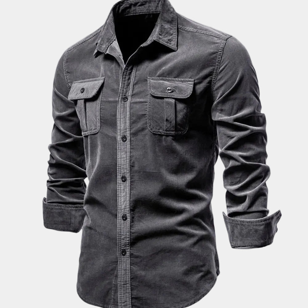 Men's Utility Pocket Long Sleeve Shirt