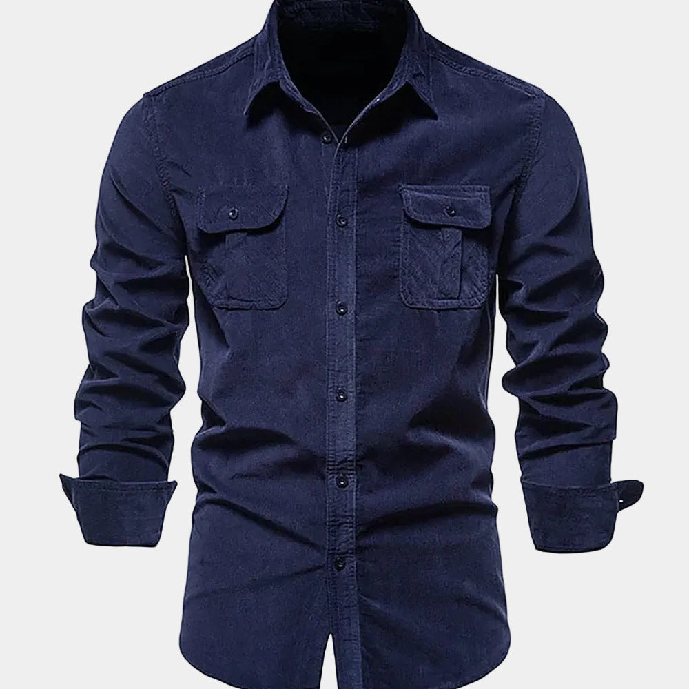 Men's Utility Pocket Long Sleeve Shirt