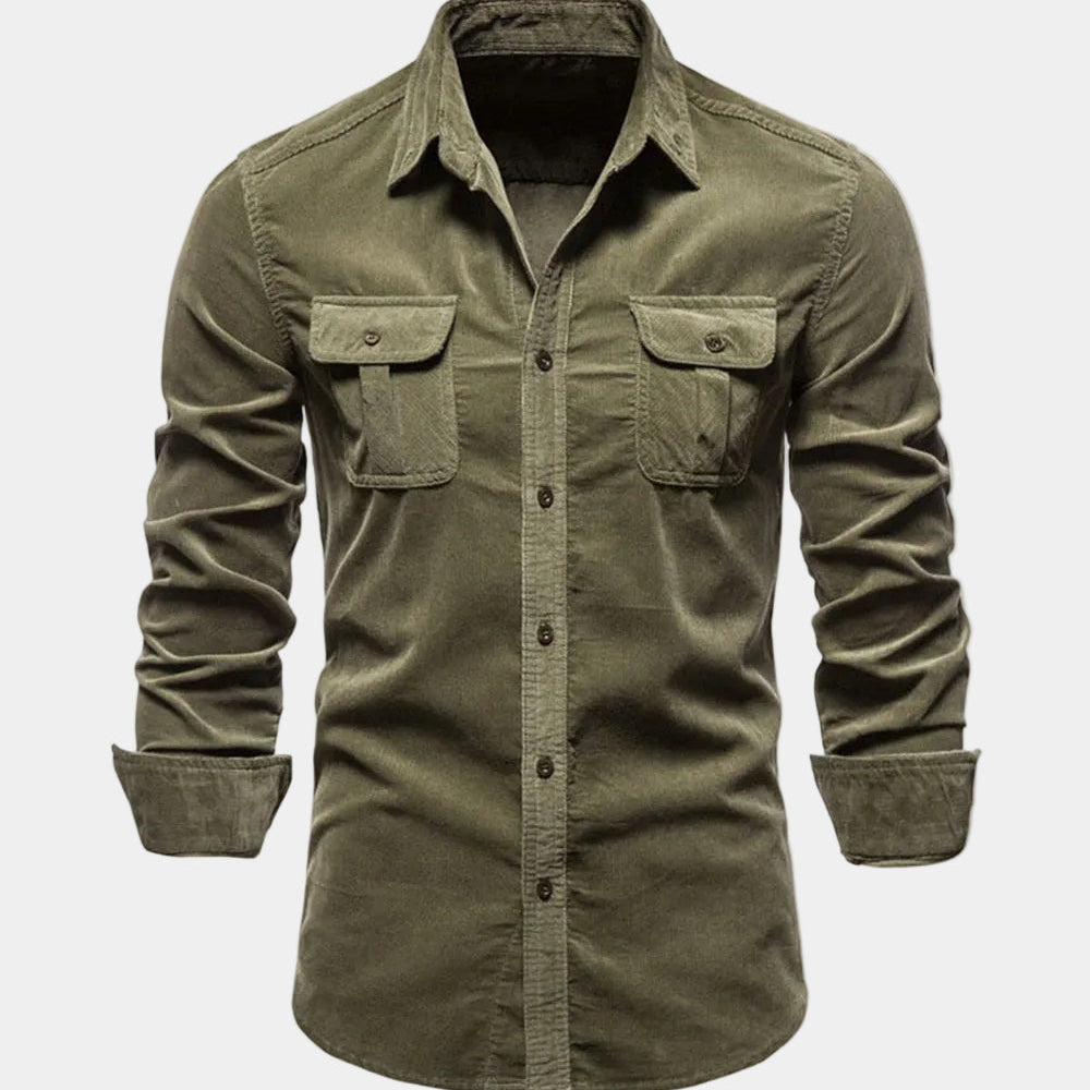 Men's Utility Pocket Long Sleeve Shirt
