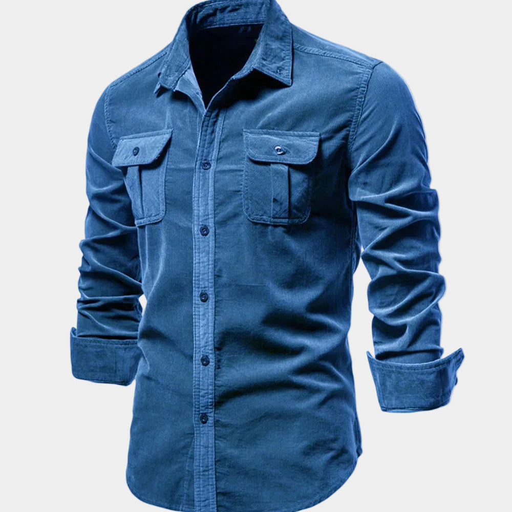 Men's Utility Pocket Long Sleeve Shirt