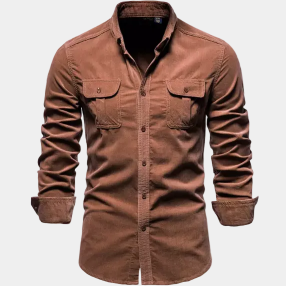 Men's Utility Pocket Long Sleeve Shirt