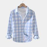 Men's Plaid Long Sleeve Button Shirt