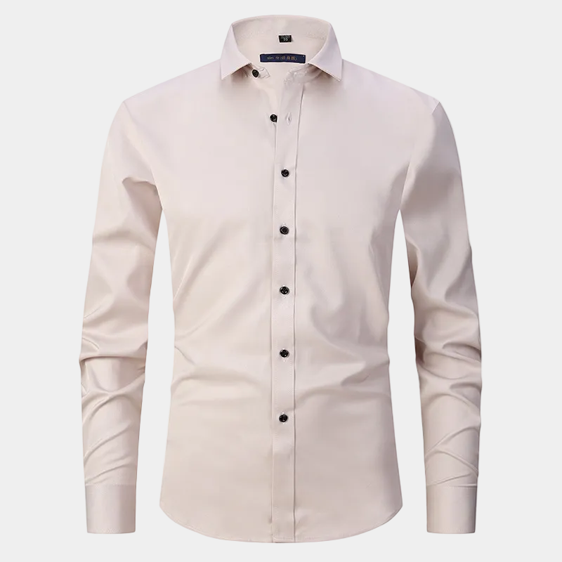 Men's Slim Fit Long Sleeve Dress Shirt