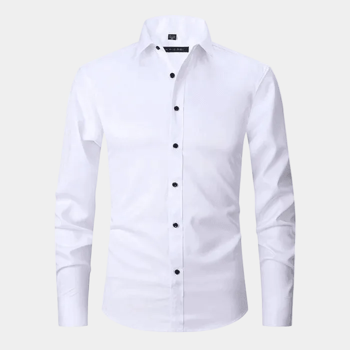 Men's Slim Fit Long Sleeve Dress Shirt