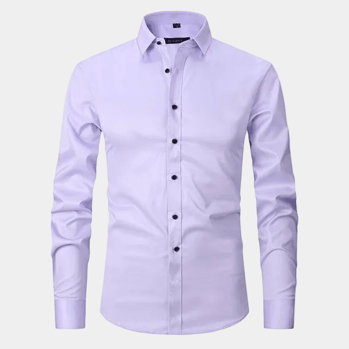 Men's Slim Fit Long Sleeve Dress Shirt