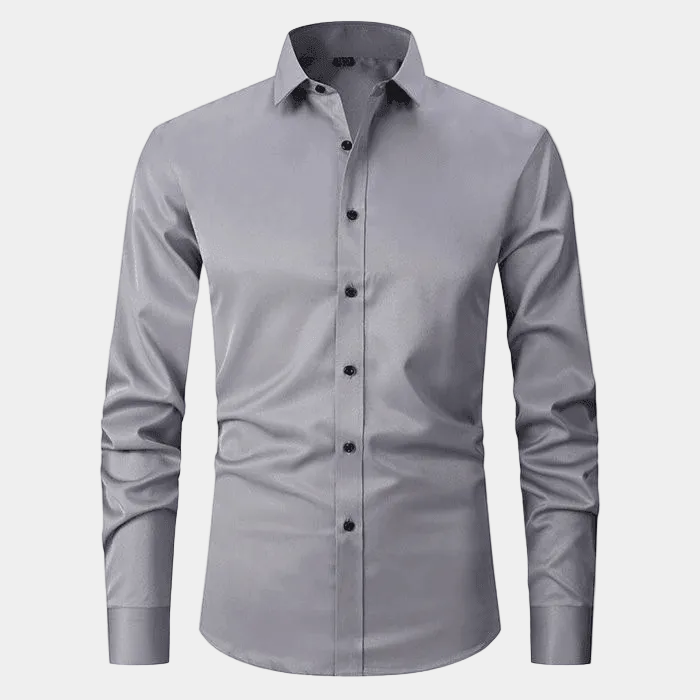 Men's Slim Fit Long Sleeve Dress Shirt