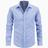 Men's Striped Button-Up Shirt