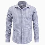 Men's Striped Button-Up Shirt
