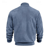 Men's Lightweight Stand-Collar Zip-Up Jacket