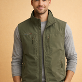 Men's Quilted Zip Front Vest