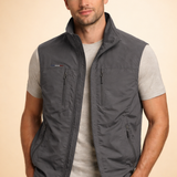 Men's Quilted Zip Front Vest