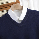 Men's V-Neck Knit Sweater